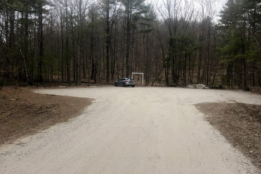 New parking lot constructed by Town of Fryeburg.